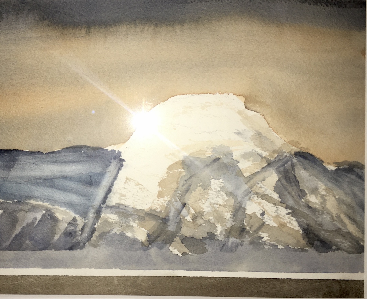Bjerg tæt på Ilulissat,  46 x 36, (0199)