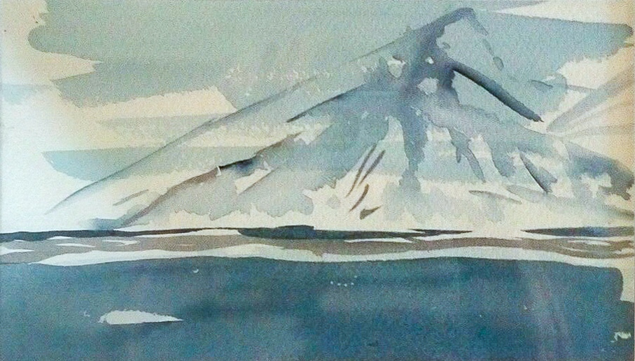 Bjerge ved Lofoten, 37x46, (024)