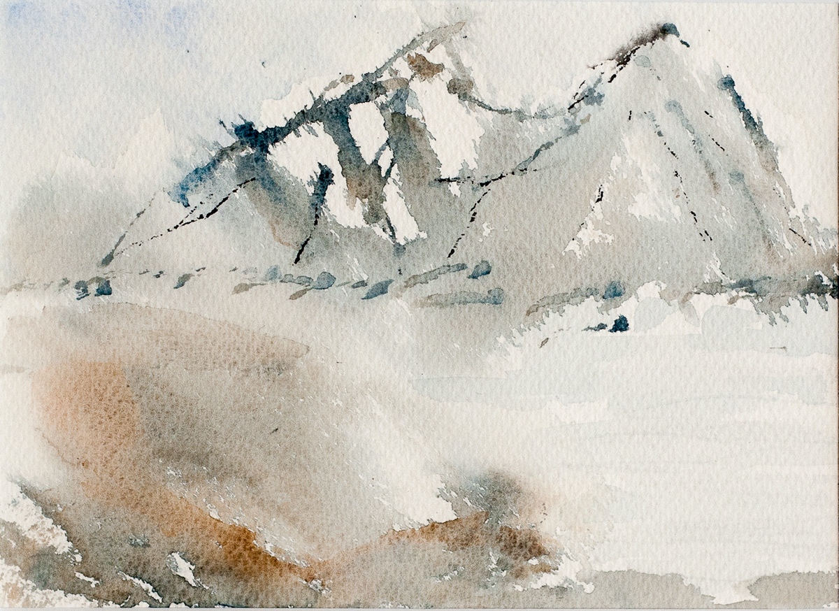 Bjerge ved Lofoten, 37x46, (030)